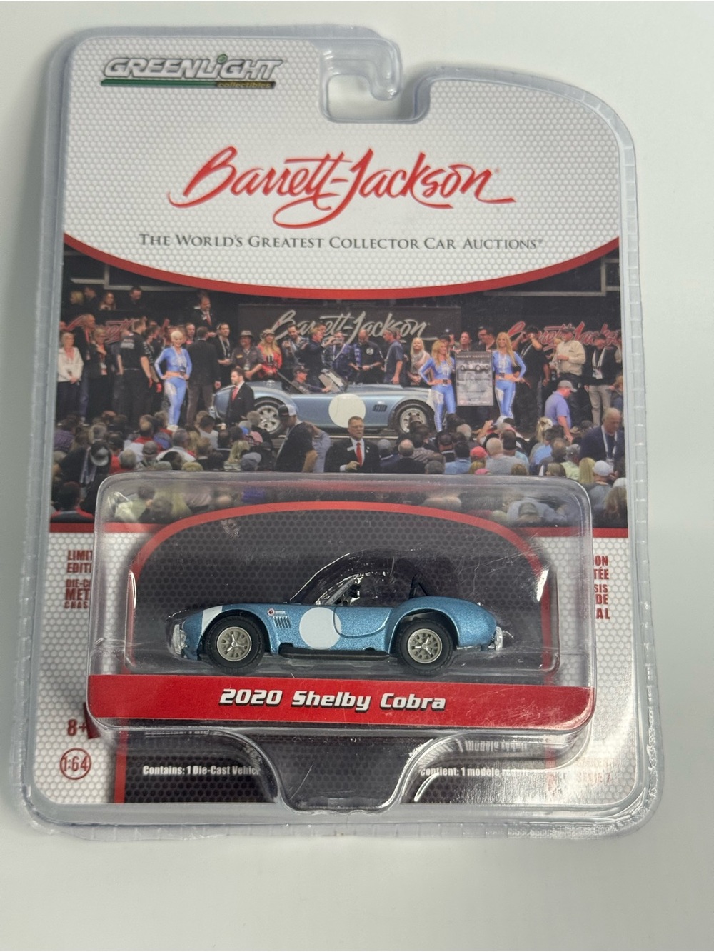 Greenlight Barrett-Jackson Series 7 2020 Shelby Cobra FIA Bondurant Tribute NIP